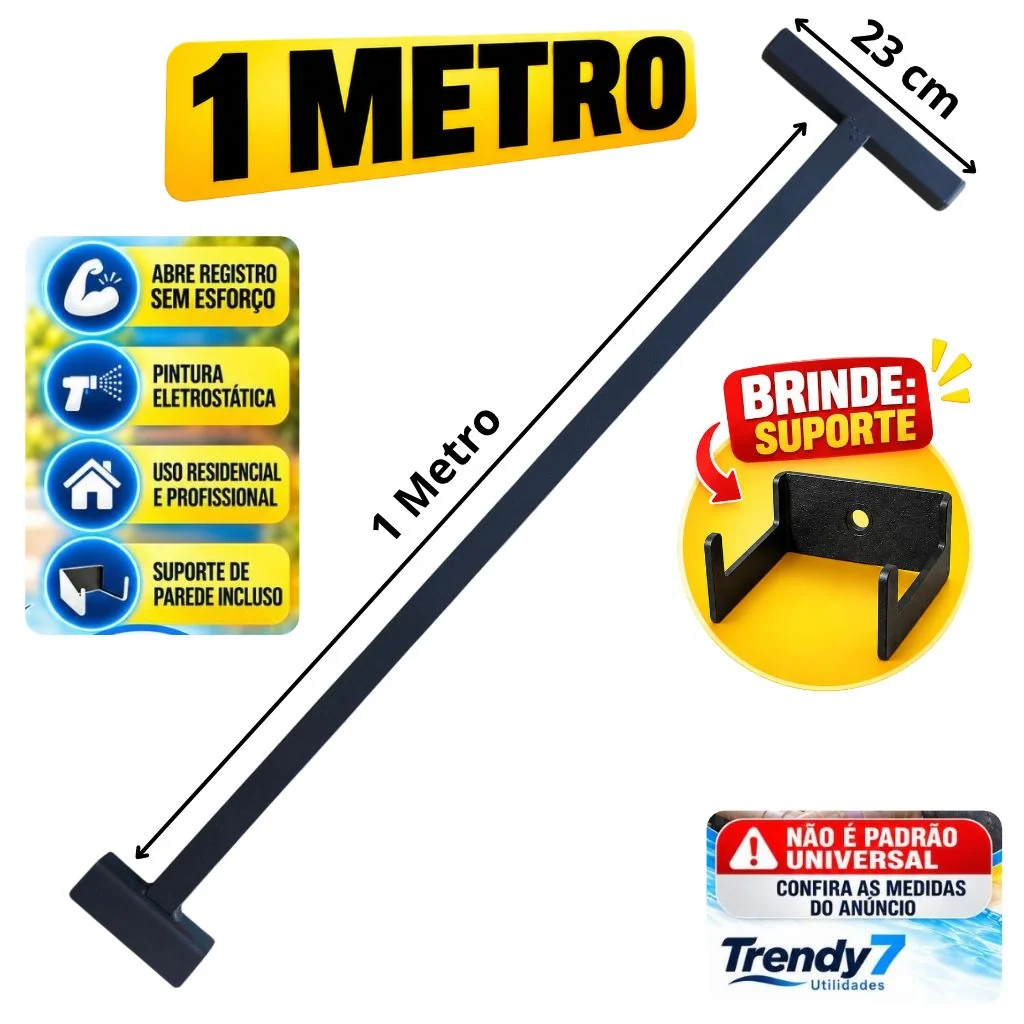 Arte comercial da chave Trendy7 Utilidades de 1 metro para registro de piscina